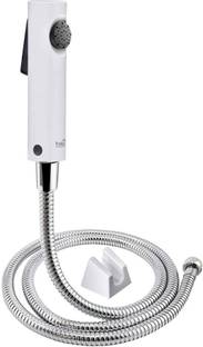 Prestige Snowbell ABS Health Faucet with SS-304 Grade 1mtr Flexible Hose Pipe and Hook Health  Faucet