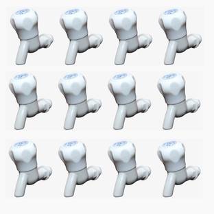 कृष्णा lo 1010 Set of 12 PVC Plastic pvc for bathroom बिब टैप नल