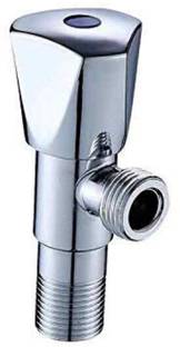 बाथहॉल Triangle Stainless Steel Angle Cock Chrome Finish (Pack of 1) फासेट सेट
