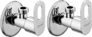 Oleanna Opal Brass Angle Valve Tap for Bathroom/kitchen tap Pack of 2 Angle Cock Faucet
