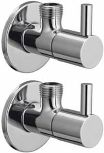 कन्न Turbo SS Angle Cock for Bathroom & Kitchen, Chrome Finish & Quarter Turn Fitting नल