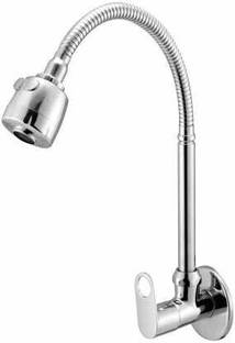 ओलिआना Prime (Brass) Kitchen Sink Spray Spout Flexible Sink Cock with Flange पिलर टैप नल