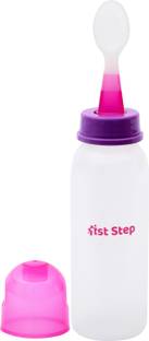 1st Step BPA Free Polypropylene Easy Squeeze Cereal Feeder With Spoon-Pink  - Polypropylene