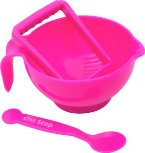 1st Step Food Grinder And Food Maker With Spoon-Pink  - Polypropylene