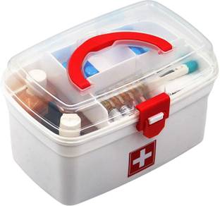 Nitron Plastic Rectangular Medicine Box,Multi Purpose Box First Aid Kit