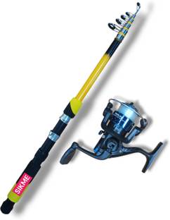 Old fish Strike Gold with the 210cm Yellow Fishing Rod and Reel Combo! Multicolor Fishing Rod