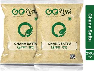 Goshudh Chana Sattu (Roasted Chana Powder)- 250gm Each (Pack of 2) 500g