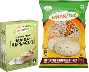wheafree Gluten Free Maida Replacer (500g) and Gluten Free Flour (1Kg) Combo Pack Combo