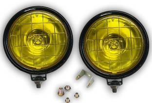 Autofasters Hunter Round fog light | 100 mm Diameter for Car, Truck, Jeep, SUV Fog Lamp Car, Motorbike, Truck, Van Halogen (12 V, 55 W)