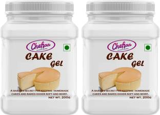चेफजा Cake Sponge Improver Useful When Making Cakes Emulsifier and Stabilizer Cake Gel टॉपिंग