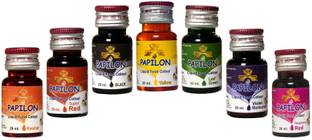 PAPILON Pack of 7 Liquid Food Colours 20ml each Multicolor
