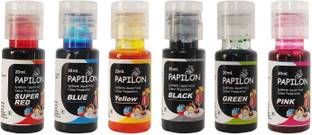 PAPILON Liquid Cake Food Color Combo Of 6 (20ml ) Vibrant Shades for Baking Essencials Multicolor