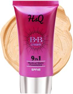 HSQ 9-in-1 BB Cream Matte Foundation – Full Coverage + Sun Shield SPF 45 Foundation