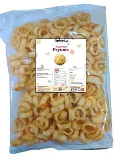 APLENTY Garlic Ring Fryums | Ready to Fry | Chips Tea Time Snacks | Challa Fryum Fryums