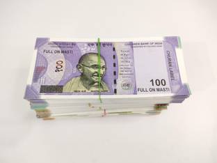 BBS DEAL Indian Rupees Duplicate Money Fake Currency Notes Dummy Rupee Bundle Money 20*6=120 note New Fake currency Note Gag Toy