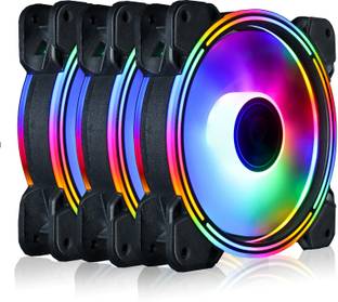 Obvie Superflow 120 Auto RGB Fans 120mm RGB Case Fans, RGB Gaming PC Fans Cooling Fan Cabinet Cooler