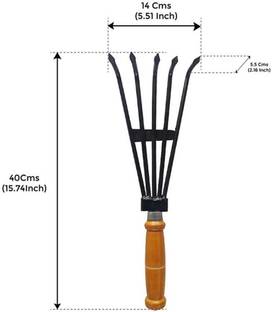AGT Garden Cultivator For Gardening and Home Improvement Garden Tool Kit