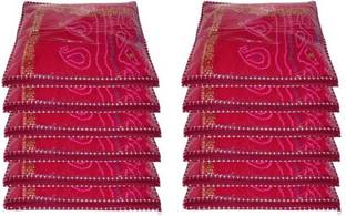 Ajabh High Quality Plain 12 Pc parachute single Saree Sari Covers gift organizer travling pouch Keep saree/Suit/Travelling Pouch