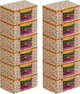 Billiondesigner Cloth Safety Bag for Sarees,Lahanga,Cloths,Suits,Pants Shirt Storage Saree Cover Organizer Clothes /Storage /Cloth ,Garment FW601_CREMA_PK12