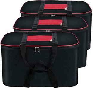 Tiarakrafts Pack Of 3 Big Size Underbed Storage Bag Water Proof for Storing Blanket 3