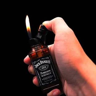 Nexshop Jack Daniel's Bottle Shape Pocket Lighter Jack Daniel's Pocket Lighter Plastic Gas Lighter