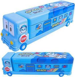 MSN magic bus magic bus geometry Art Metal Pencil Box