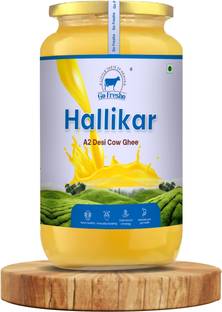 Go Fresho A2 Desi Hallikar Cow Ghee | Pure, Natural and Healthy Ghee Glass Bottle