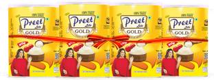 Preet Lite Gold 100% Vegan Multi Source 4 Litre (1x4) Combo Pack Blended Oil Tin