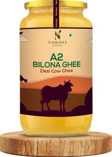 NAMASYA ORGANICS A2 Desi Cow Ghee – Hand-Churned, Traditional Bilona Method, Pure Desi Cow Ghee Ghee Glass Bottle