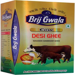 brij gwala Made Traditionally from Curd |Pure Cow Ghee for Better Digestion & Immunity Ghee Tetrapack