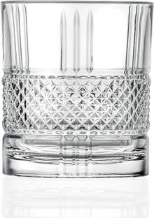 OWCS (Pack of 6) Whisky Glass Crystal Imported , Scotch Glass tumblers(PACK OF 6, 350ML) Glass Set Whisky Glass