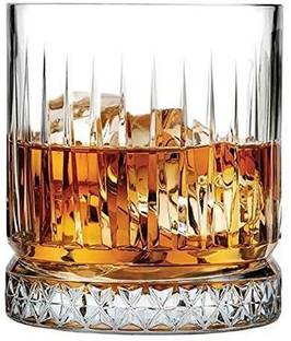 VLKMK (Pack of 6) Crystal Whiskey, Juice Scotch Vodka Beer Champagne Tumbler, Wine Glasses (Pack of 6 , 350ml) Glass Set Whisky Glass