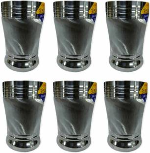 Vikas Metal (Pack of 6) DI GO-16 Glass Set Water/Juice Glass