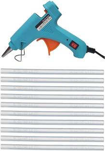 Induxin 20W With 10 Glue Sticks Hot Melt Glue Gun For Art and Crafts (Blue) Standard Temperature Corded Glue Gun