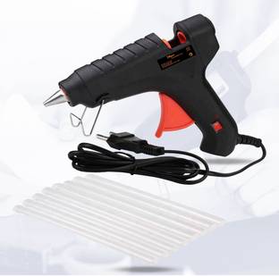 Hillgrove 40 Watt Hot Gum Glue Gun With 8 Pcs Hot Melt Glue Stick for Craft, Art Work Standard Temperature Corded Glue Gun