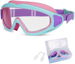 ELIE INDIA Kids Swimming Goggles UV Anti-Fog Adjustable Strap Pool Glasses Set Case Swimming Goggles