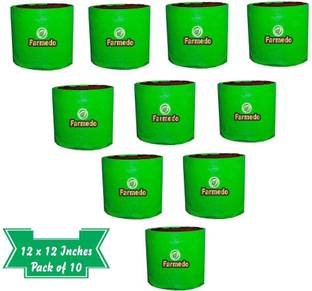 FARMEDO Grow Bag 12" X 12" Inches, Terrace Gardening, Outdoor Gardening, Pack of 10 Grow Bag
