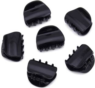 Sukkhi Classy Black Butterfly Hair Clip Hair Accessories for Women and Girl (Pack of 6) (Size : M) Hair Clip