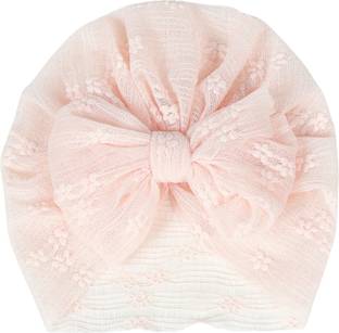HOMEMATES 1Pcs Bow HeadWrap Elastic Headband for Baby Girls Cotton Soft turban band(Pink) Head Band