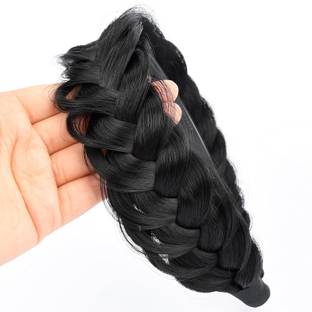 DELUXE HAIR Synthetic Hair Braided Hair Band For Women & Girls Fashion Hair Accessory Hair Band