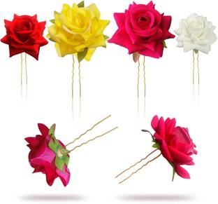 Pranavi Collection rose Hair Pin