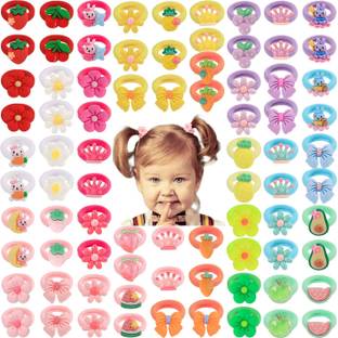 INHEAVEN Baby Girl's Mini Elastic Soft Rubber Hair Bands Rubber Band (Multicolor) Rubber Band
