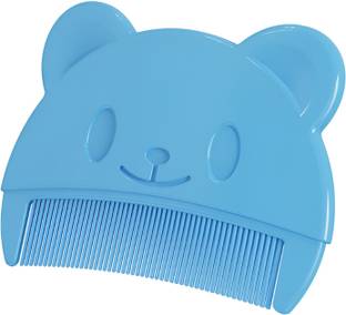 B-Arm Baby Cradle Cap Removal Comb (Blue)|Cartoon Bear Soft Baby Comb