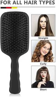 LARA KOSSLER Superb Red Hair brush , plastic Black Paddle comb For Men and Women