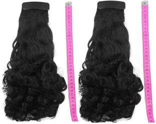 S Mark Medium Size Step hair With Adjustable Clip Type|h-34X 16w| CM|2 Pcs| Hair Extension