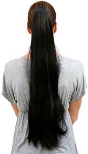 ALX Straight tie up Ribbon Wrap around Ponytail for girls woman silky89a Braid Extension