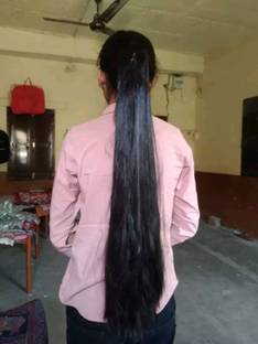 ALX Straight tie up Ribbon Wrap around Ponytail for girls woman silky179a Hair Clip