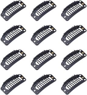 D-DIVINE Tic Tac Clips For  Patches Wig Extension Dupatta Clip | pack of 12 Hair Extension