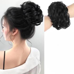 MEGARICH Synthetic 8 Inch Large Ponytails Messy Hair Bun Rubber Band Bun