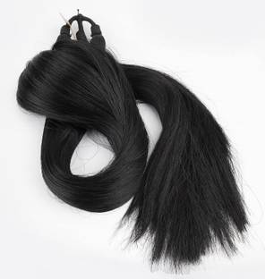 Crazy Hair False Nakli  Wig - Extra  Braid Attachment for Ladies - Black color Hair Extension